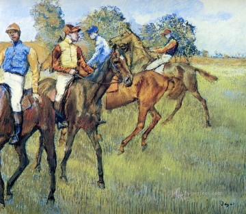 race horses Edgar Degas Oil Paintings